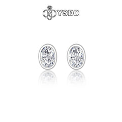 【#162 YSDD】925 Sterling Silver Moissanite Necklace&Earring Buds