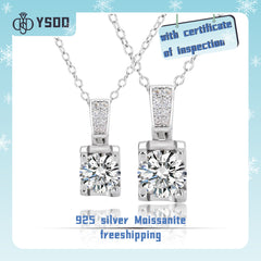 【#22YIYO】925 Sterling Silver Moissanite Necklace