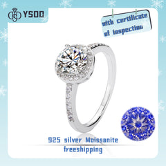 【#14  YSDD】925 Sterling Silver Moissanite Rings