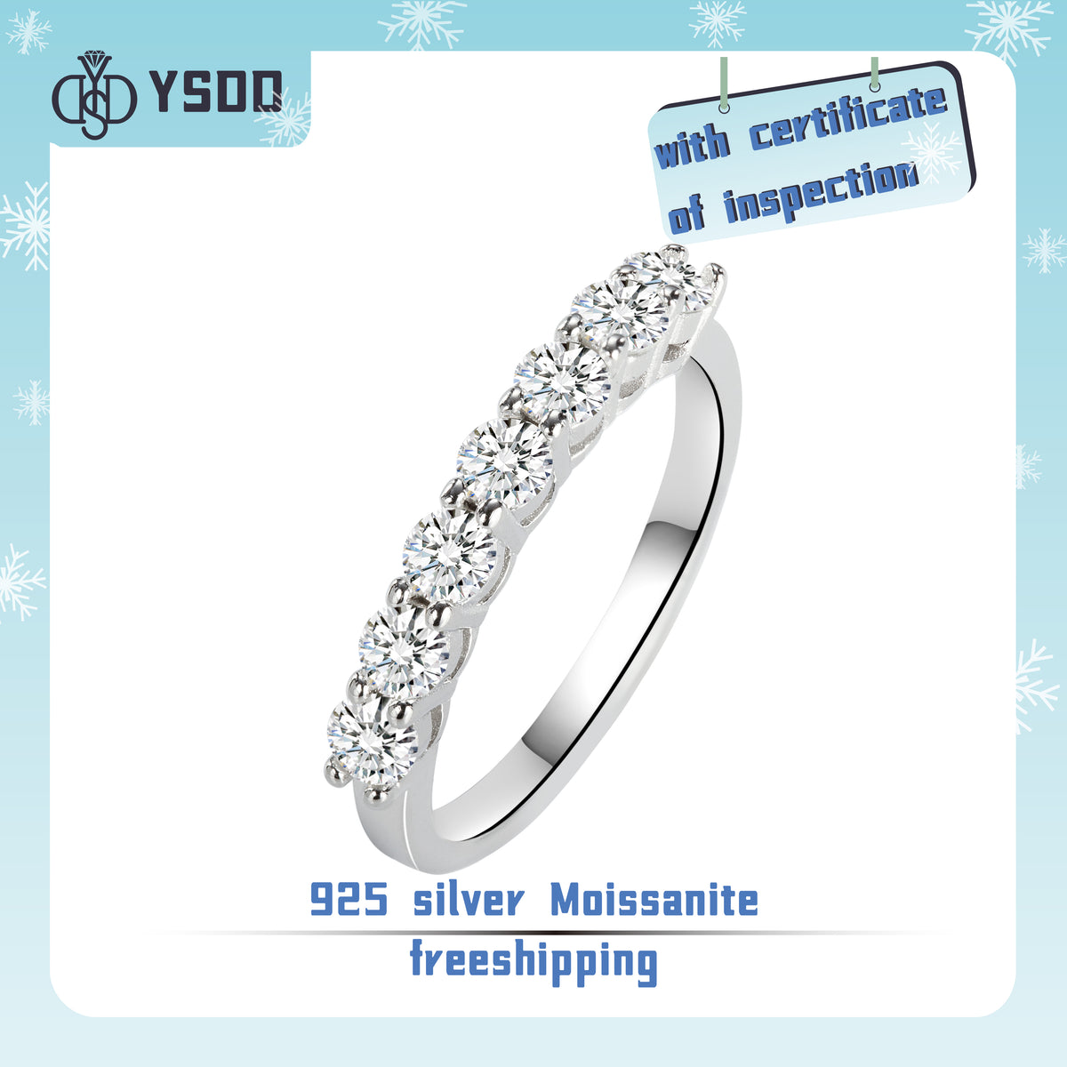 【#27  YSDD】925 Sterling Silver Moissanite Rings