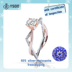 【#8 YSDD】 925 Sterling Silver Moissanite Ring