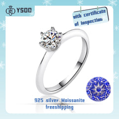 【#17  YSDD】925 Sterling Silver Moissanite Rings