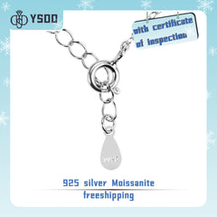 【#19 YSDD】925 Sterling Silver Moissanite Necklace