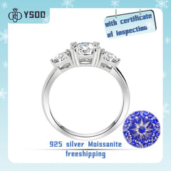 【#89 YSDD】925 Sterling Silver Moissanite Rings