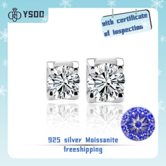 【#26 YSDD】925 Sterling Silver Moissanite Earrings