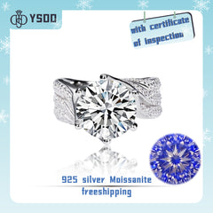 【#5 BeHost】925 Sterling Silver Moissanite Rings