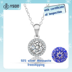 【#21 YSDD】925 Sterling Silver Moissanite Necklace