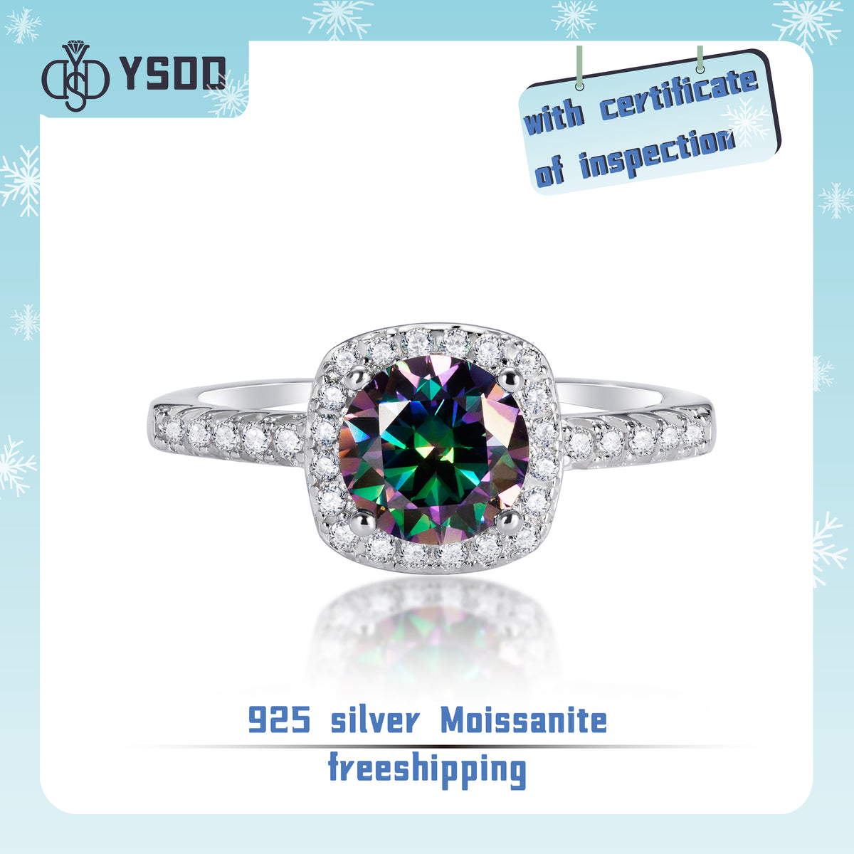 【#74 YSDD】925 Sterling Silver Moissanite Rings