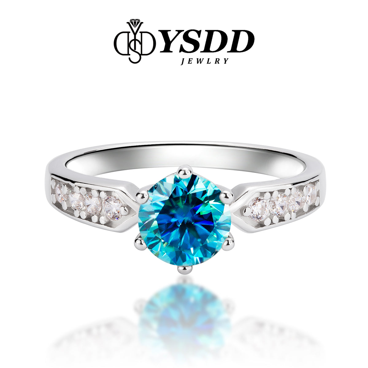 【#180 YSDD】925 Sterling Silver Moissanite Rings