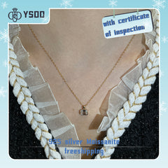 【#67 YSDD】925 Sterling Silver Moissanite Necklace [Buy 1 get 3 freebies]