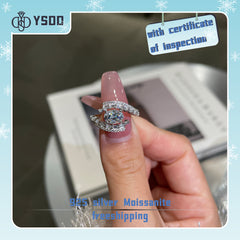 【#110 YSDD】925 Sterling Silver Moissanite Rings