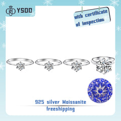 【#17  YSDD】925 Sterling Silver Moissanite Rings