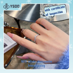 【#60 YSDD】925 Sterling Silver Moissanite Rings