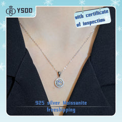 【#21 YSDD】925 Sterling Silver Moissanite Necklace