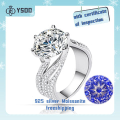 【#5 BeHost】925 Sterling Silver Moissanite Rings