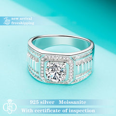 【#40 YSDD】925 Sterling Silver Moissanite Rings