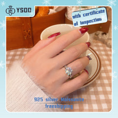 【#3 YSDD】925 Sterling Silver Moissanite Rings