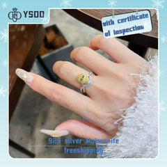 【#28 YSDD】925 Sterling Silver Zircon Rings