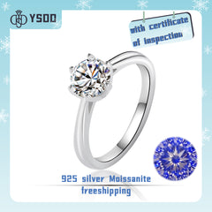 【#48 YSDD】925 Sterling Silver Moissanite Rings