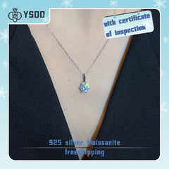 【#19 YSDD】925 Sterling Silver Moissanite Necklace