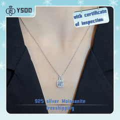 【#20 YSDD】925 Sterling Silver Moissanite Necklace