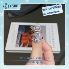 【#13 BeHost】925 Sterling Silver Moissanite Rings