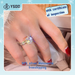 【#3 BeHost】925 Sterling Silver Moissanite Rings