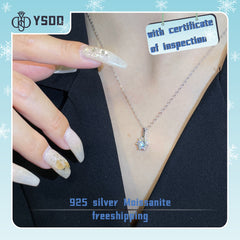 【#19 YSDD】925 Sterling Silver Moissanite Necklace