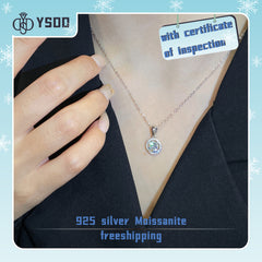 【#21 YSDD】925 Sterling Silver Moissanite Necklace