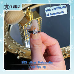 【#17  YSDD】925 Sterling Silver Moissanite Rings