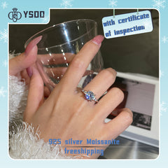 【#18 BeHost】925 Sterling Silver Moissanite Rings