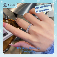 【#42YIYO】925 Sterling Silver Moissanite Rings