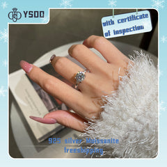 【#18 BeHost】925 Sterling Silver Moissanite Rings