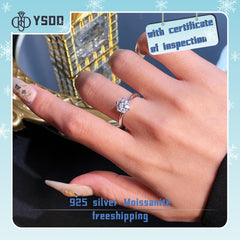 【#17  YSDD】925 Sterling Silver Moissanite Rings