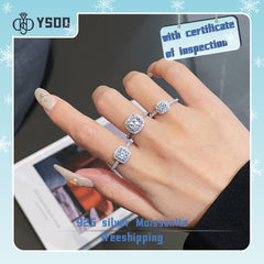 【#13 BeHost】925 Sterling Silver Moissanite Rings