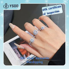 【#13 YSDD】925 Sterling Silver Moissanite Rings