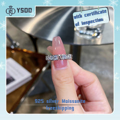 【#42YIYO】925 Sterling Silver Moissanite Rings