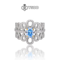 【#168 YSDD】925 Sterling Silver Moissanite Rings