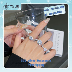 【#13 BeHost】925 Sterling Silver Moissanite Rings