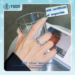 【#48 YSDD】925 Sterling Silver Moissanite Rings