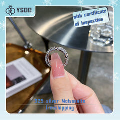 【#42YIYO】925 Sterling Silver Moissanite Rings