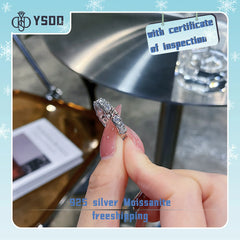 【#42YIYO】925 Sterling Silver Moissanite Rings