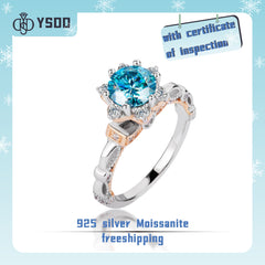 【#161YIYO】1CT Moissanite Rings 925 Sterling Silver 的副本