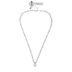 【#160 YSDD】925 Sterling Silver Moissanite Necklace